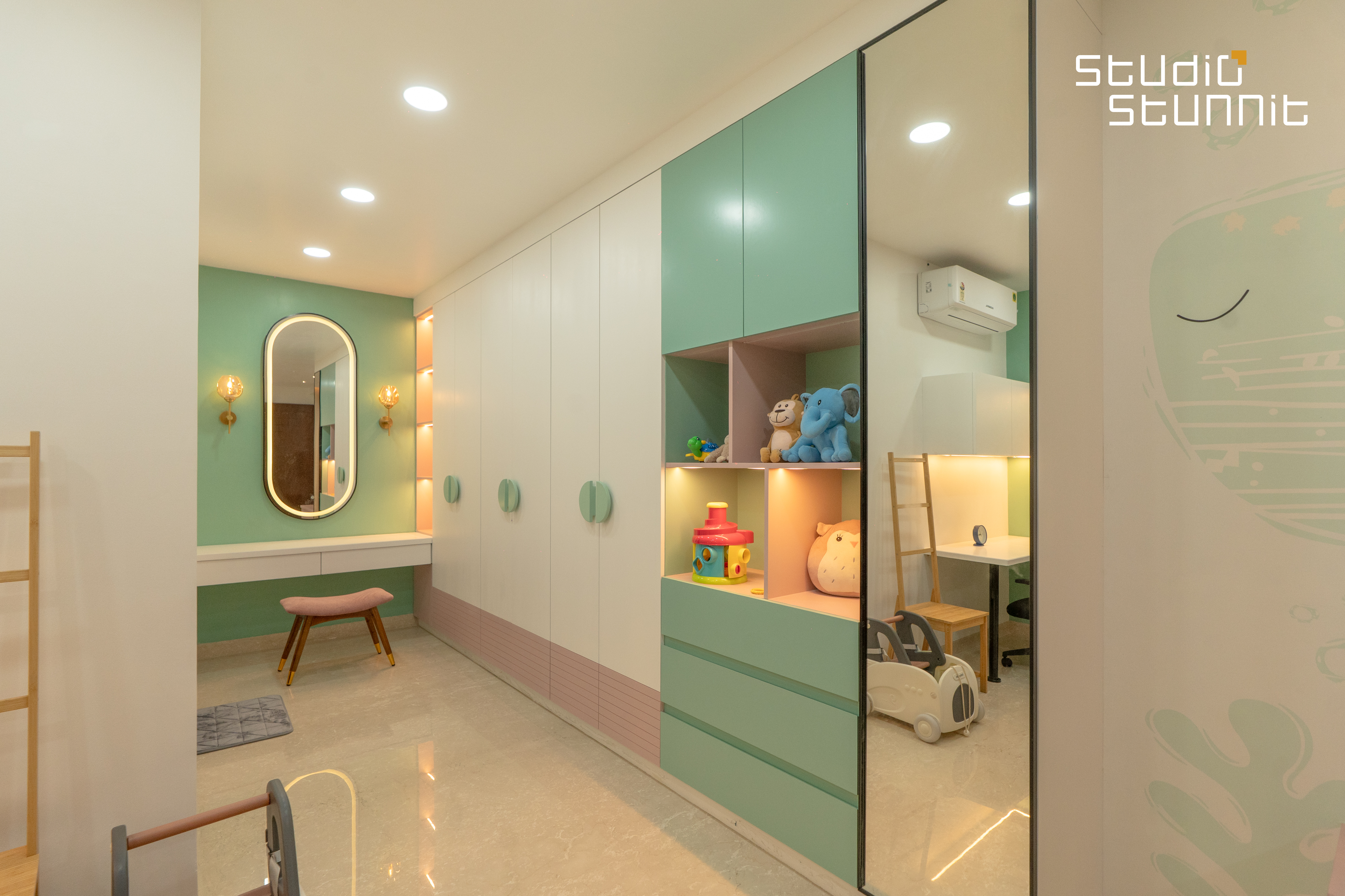 Residential — Kids Room Accent Wall Lighting